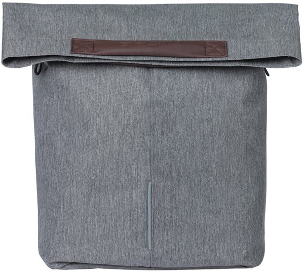 Basil City Shopper Τσάντα Ποδηλάτου Μονή 14-16L, MIK Hooks, Grey Melee