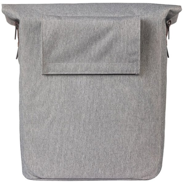 Basil City Shopper Τσάντα Ποδηλάτου Μονή 14-16L, MIK Hooks, Grey Melee