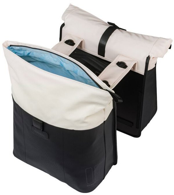 Basil Vive Διπλή Τσάντα Ποδηλάτου 28-35L με MIK System - Off-White/Black