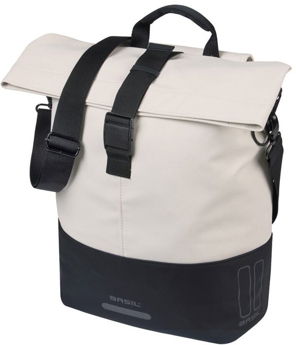 Basil Cove Τσάντα Ποδηλάτου Single 14-16L, MIK Hooks, Off-White/Black