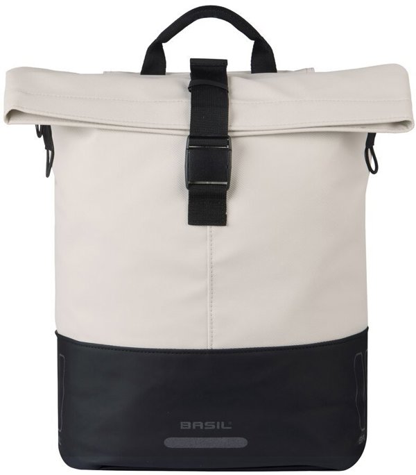 Basil Cove Τσάντα Ποδηλάτου Single 14-16L, MIK Hooks, Off-White/Black