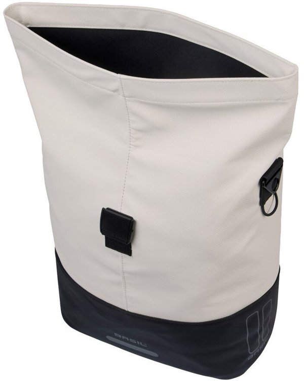 Basil Cove Τσάντα Ποδηλάτου Single 14-16L, MIK Hooks, Off-White/Black