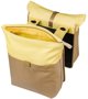 Basil VIVE Double Pannier Bag 28-35L με MIK System, Άμμου/Κίτρινο