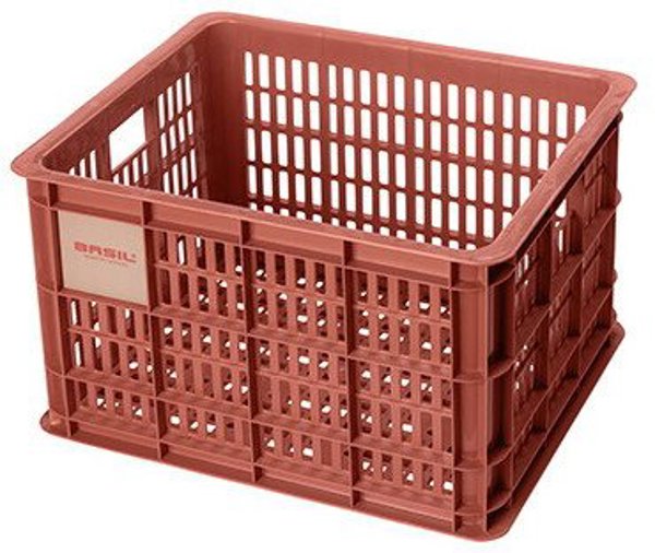 Basil Καλάθι για τιμόνι/σχάρα BASIL BICYCLE CRATE M, 29.5L, terra red