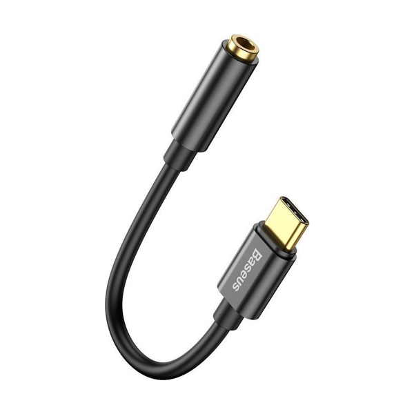 Προσαρμογέας USB Baseus L54 USB-C - Jack 3.5mm Μαύρο (6953156297845)