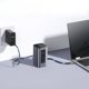 Baseus Air Spacemate 12w1 USB-C | 2xHDMI 4K@60Hz | 2xUSB-C 10Gb/s | 2xUSB-A 5Gb/s | 2xUSB-A (480Mb/s) |RJ45 | SD/microSD | 3.0 USB-C (PD) - szara