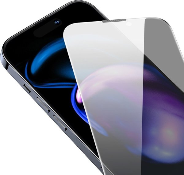 Tempered Glass Baseus Privacy 0.3mm με πλαίσιο εγκατάστασης για Apple iPhone 14 Pro