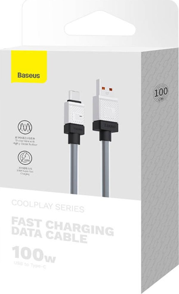 Baseus cable CoolPlay USB - USB-C 1m 100W black