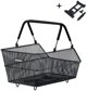 Basil καλάθι για πίσω σχάρα BASIL CENTO MIK, MIK System (ready to go), Adaptor Plate 2.0 (blokada), μαύρος ατσάλινος