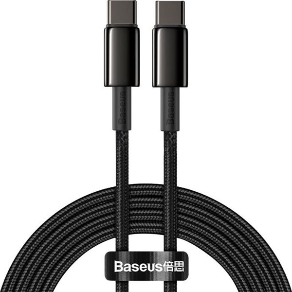 Baseus Tungsten Gold Cable Type-C to Type-C 100W 2m (black)