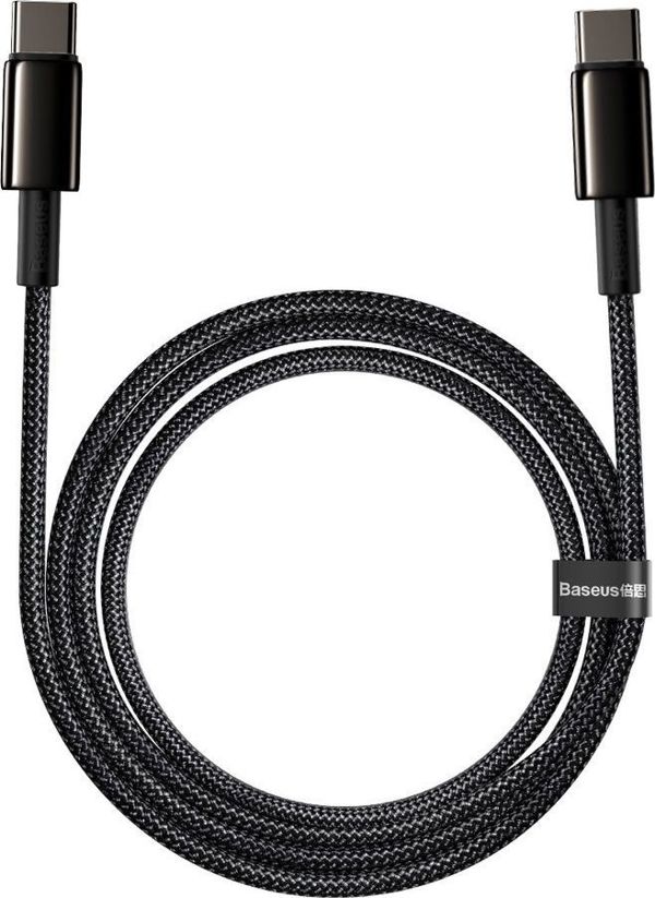 Baseus Tungsten Gold Cable Type-C to Type-C 100W 2m (black)