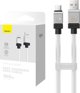 Baseus cable CoolPlay USB - USB-C 1m 100W white 6932172626815