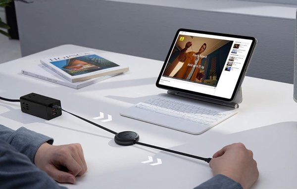 Baseus Free2Pull Mini Charging Cable USB-C to USB-C 60W 1m Cluster Black
