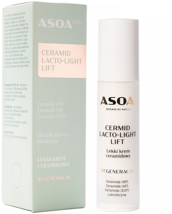 Basiclab ASOA Lacto-Light Lift Ελαφριά Κρέμα Προσώπου με Ceramides 50ml