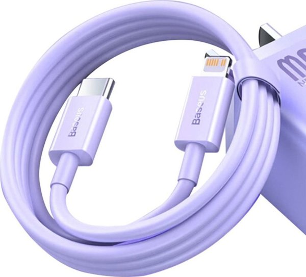 Baseus cabel Superior PD USB-C - Lightning 1,0m granite purple 20W