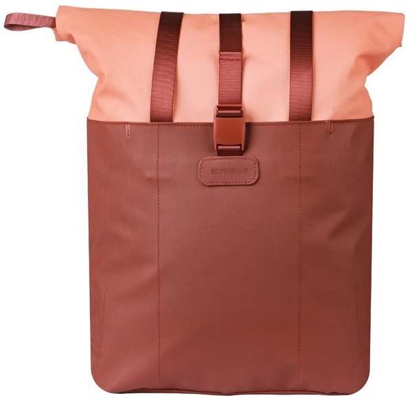 Basil Vive Bicycle Shopper Τσάντα Ποδηλάτου, MIK Hooks, 15-20L, Αδιάβροχη, Burgundy/Pink