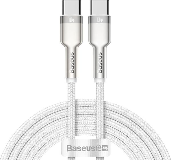 Baseus cable Cafule Metal PD USB-C - USB-C 2,0 m white 100W