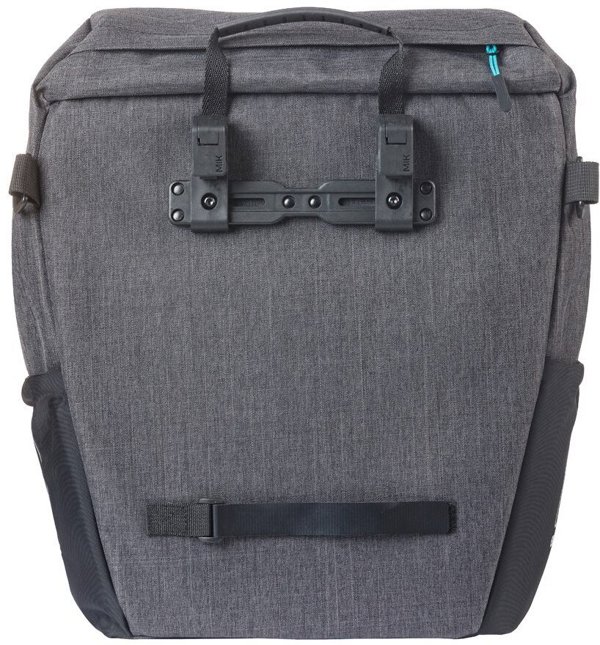 Basil Discovery 365D Single Pannier Bag, Τσάντα Ποδηλάτου, 9L, Σύστημα MIK Hooks, Μαύρο Melange