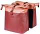 Basil Vive Διπλό Τσαντάκι Ποδηλάτου, 28-35L, Universal Bridge System, Burgundy/Pink