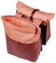 Basil Vive Διπλό Τσαντάκι Ποδηλάτου, 28-35L, Universal Bridge System, Burgundy/Pink
