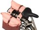 Basil Vive Διπλό Τσαντάκι Ποδηλάτου, 28-35L, Universal Bridge System, Burgundy/Pink