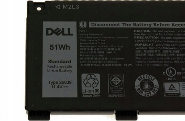 Μπαταρία Laptop Dell 51Whr 3-Cell Li-Ion Πρωτότυπη