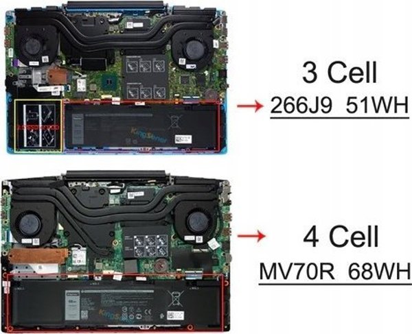 Μπαταρία Laptop Dell 51Whr 3-Cell Li-Ion Πρωτότυπη