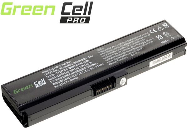 Μπαταρία Laptop Green Cell για Toshiba Satellite U500/L750/A650/C650/C655, 10.8V, 6-Cell (PA3634U-1BRS)