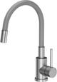 Steiner Maggie Μπαταρία Κουζίνας Ανοξείδωτη, Περιστρεφόμενο Στόμιο 360°, Γκρι, ECO Αεριστήρας