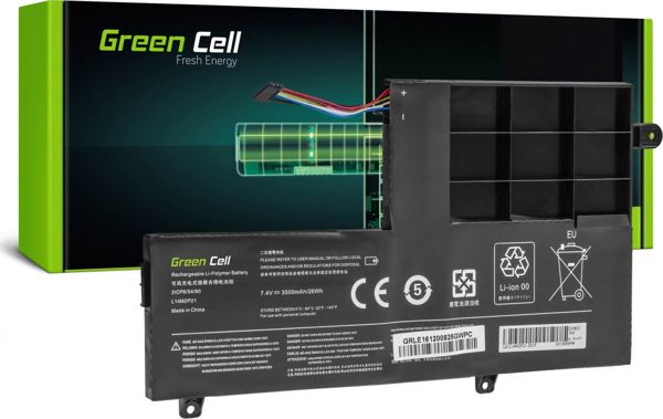 Μπαταρία Green Cell L14L2P21 / L14M2P21 για Lenovo Yoga, 3500mAh, 7.4V, LE161