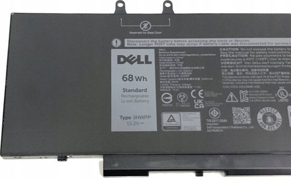Μπαταρία Laptop Dell 3HWPP 68Wh, 4-Cell, Συμβατή με Laptop Dell