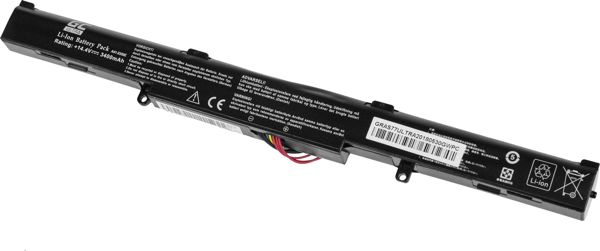 Μπαταρία Laptop Green Cell Ultra A41-X550E για Asus, Συμβατή με AS77ULTRA
