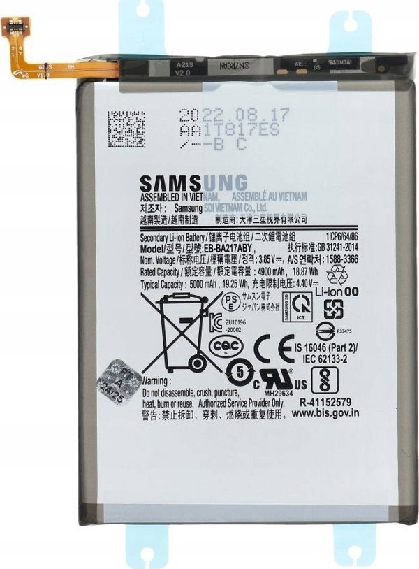 Samsung Μπαταρία Service Pack EB-BA217ABY για Samsung Galaxy A13, A04s, A13 5G, A127 - Γνήσια Μπαταρία Smartphone