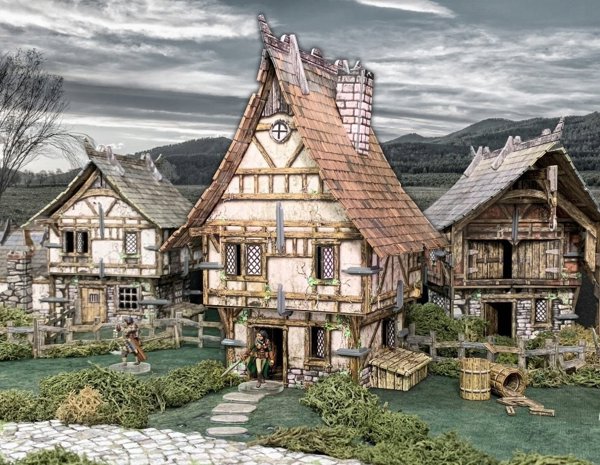 Battle Systems Ltd Terrain Σετ Κτιρίου Πόλης - BattleSystems City House - Πλαστικό Σκηνικό Επιτραπέζιου Παιχνιδιού