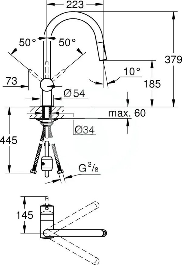 Bateria kuchenna Grohe Grohe Minta Kitchen mixer