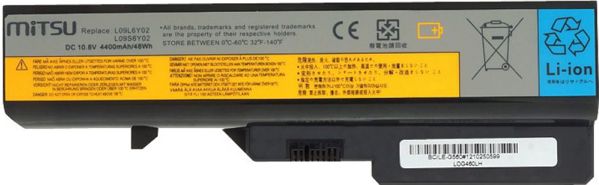 Μπαταρία Laptop Mitsu για Lenovo IdeaPad G460, G560, 4400mAh, 10.8V (BC/LE-G560)