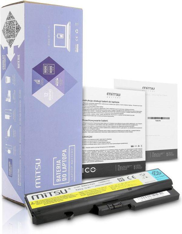 Μπαταρία Laptop Mitsu για Lenovo IdeaPad G460, G560, 4400mAh, 10.8V (BC/LE-G560)