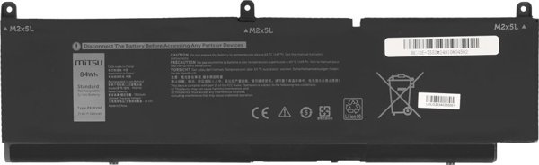 Μπαταρία Laptop Mitsu για Dell Precision 15 7550, 7560 και 7760, Συμβατή Μπαταρία Υψηλής Απόδοσης PKWVM