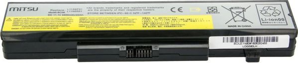 Mitsu Μπαταρία για Lenovo IdeaPad Y480, 4400 mAh, 11.1 V (BC/LE-Y480)