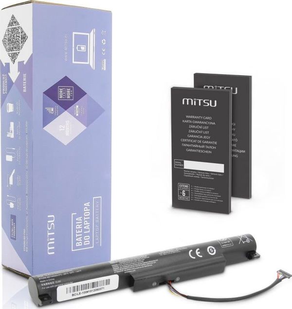 Mitsu Μπαταρία Laptop για Lenovo IdeaPad 100-15IBY, Υψηλής Χωρητικότητας, BC/LE-100