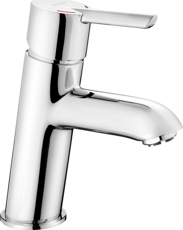 Deante Μπαταρία Νιπτήρα Χαμηλής Πίεσης Για Θερμοσίφωνα, Ορειχάλκινη, Ασημί