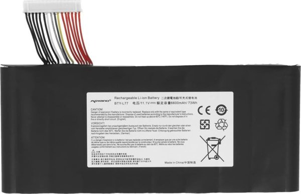 Bateria Movano do MSI Leopard GP65, GT72, GT76, WT72