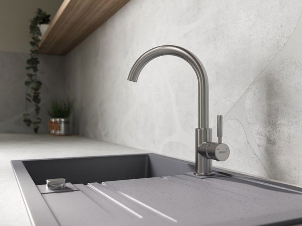 Ferro Camira Inox Μπαταρία Κουζίνας Επιτραπέζια, Χρωμέ (BCR4)