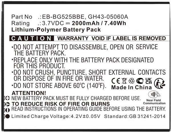 Battery 7.40Wh Li-Pol 3.7V
