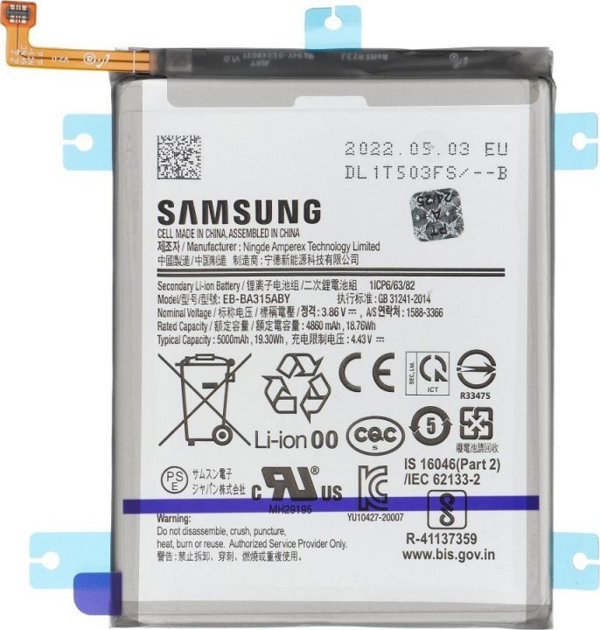 Samsung Μπαταρία Service Pack EB-BA315ABY για Samsung Galaxy A31 A315 - Γνήσια Μπαταρία Smartphone