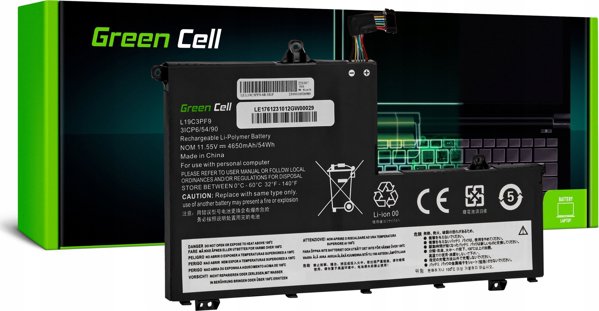 Μπαταρία Laptop Green Cell για Lenovo ThinkBook 14-IIL, 14-IML, 15-IIL, 15-IML (L19C3PF1, L19D3PF1, L19L3PF8, L19M3PF1)