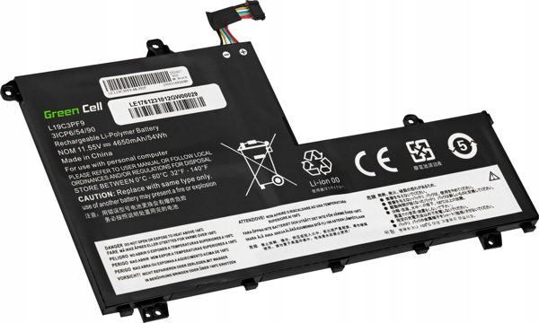 Μπαταρία Laptop Green Cell για Lenovo ThinkBook 14-IIL, 14-IML, 15-IIL, 15-IML (L19C3PF1, L19D3PF1, L19L3PF8, L19M3PF1)