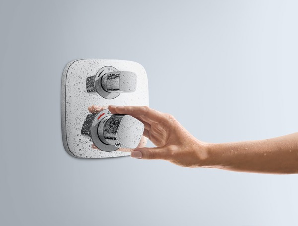 Hansgrohe Ecostat E Θερμοστατική Μπαταρία Ντους Χρωμέ (15708000)