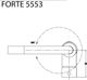 Μπαταρία κουζίνας Aquasanita Forte επιδαπέδια χρυσή (FORTE 5553-G Χρυσό)