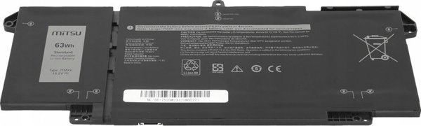 Μπαταρία Mitsu 7FMXV για Dell Latitude 5320, 7320, 7420, 7520 - 15.2V